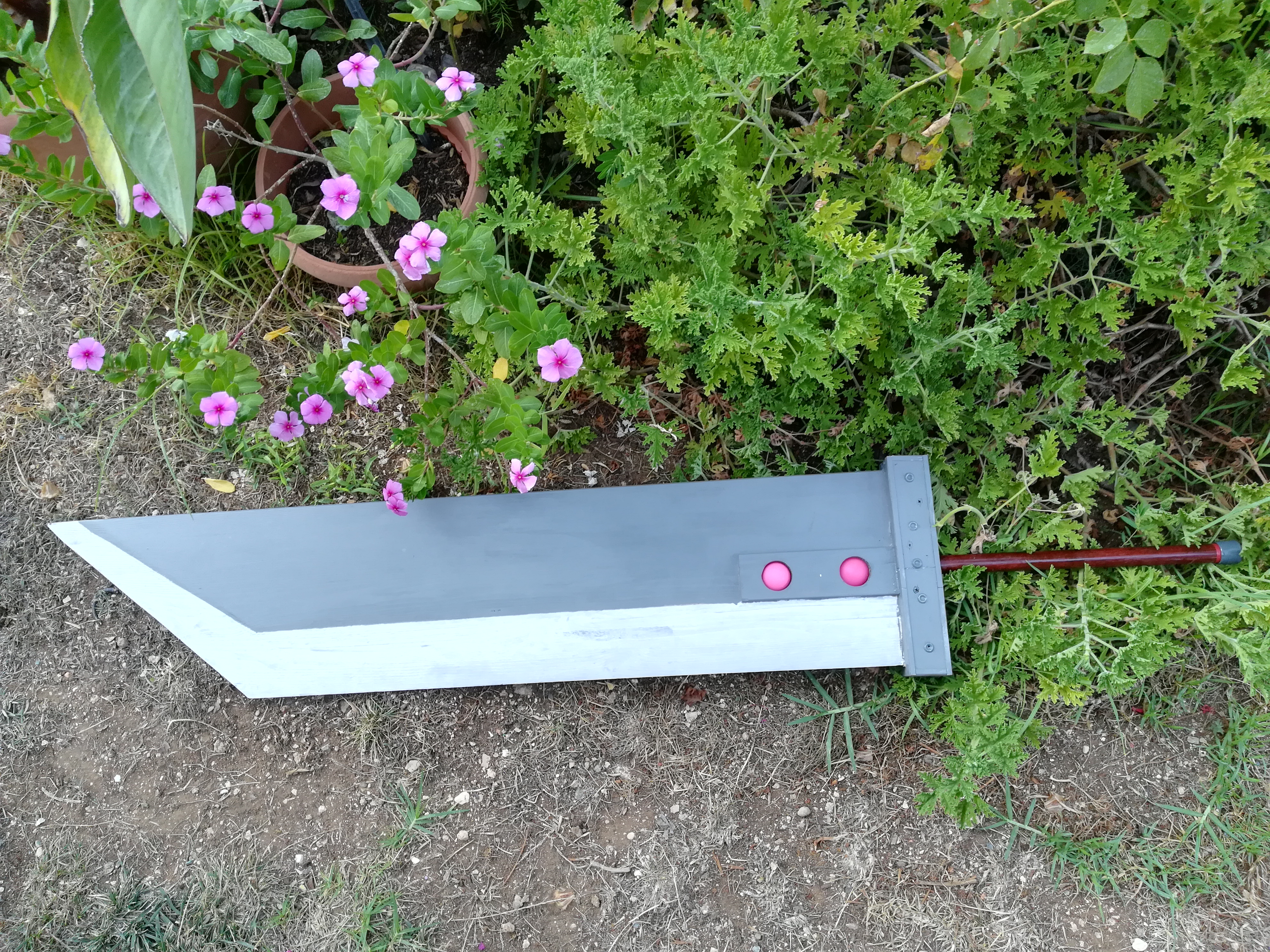 Sword in flowers